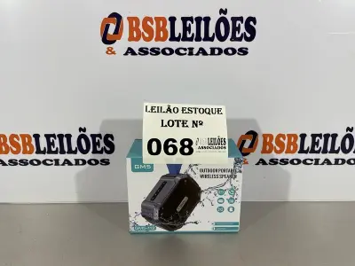 LOTE 068 - 01 CAIXA DE SOM BLUETOOTH PORTATIL (NO ESTADO, NÃO SABEMOS SE FUNCIONA. LEILÃO NÃO TEM GARANTIA E NEM DEVOLUÇÃO)