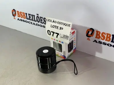 LOTE 077 - 01 CAIXA DE SOM MINI BLUETOOTH (NO ESTADO, NÃO SABEMOS SE FUNCIONA. LEILÃO NÃO TEM GARANTIA E NEM DEVOLUÇÃO)
