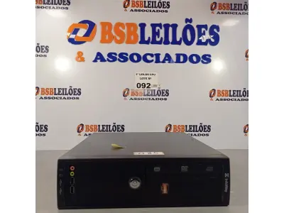 LOTE 092 - 01 CPU ITAUTEC INFOWAY SM 3330, PROCESSADOR PHENON X2, HD 500GB, MEMÓRIA 2GB DDR3. (NO ESTADO, LEILÃO NÃO TEM GARANTIA E NEM DEVOLUÇÃO, SUJEITO A POSSÍVEIS AVARIAS VISÍVEIS/OCULTAS E/OU AUSÊNCIA DE COMPONENTES).