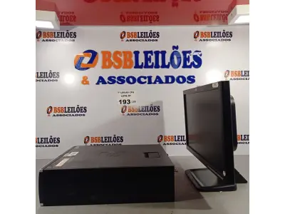 LOTE 193 - 01 CPU HP COMPAQ 6005, PROCESSADOR PHENON X2, HD 1TB, MEMÓRIA 2GB E 01 MONITOR HP MODELO LE 1851W. (NO ESTADO, LEILÃO NÃO TEM GARANTIA E NEM DEVOLUÇÃO, SUJEITO A POSSÍVEIS AVARIAS VISÍVEIS/OCULTAS E/OU AUSÊNCIA DE COMPONENTES).