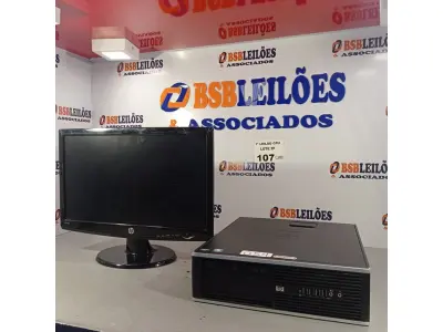 LOTE 107 - 01 CPU COMPAQ 6005, PROCESSADOR PHENON X2, 1TB HD, SEM MEMÓRIA E 01 MONITOR MARCA HP MODELO W2043S-PF. (NO ESTADO, LEILÃO NÃO TEM GARANTIA E NEM DEVOLUÇÃO, SUJEITO A POSSÍVEIS AVARIAS VISÍVEIS/OCULTAS E/OU AUSÊNCIA DE COMPONENTES).