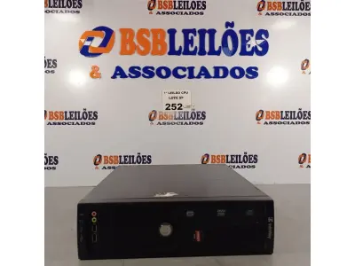 LOTE 252 - 01 CPU ITAUTEC INFOWAY SM 3330, PROCESSADOR PHENON X2, HD 500GB E MEMÓRIA 2GB DDR3. (NO ESTADO, LEILÃO NÃO TEM GARANTIA E NEM DEVOLUÇÃO, SUJEITO A POSSÍVEIS AVARIAS VISÍVEIS/OCULTAS E/OU AUSÊNCIA DE COMPONENTES).