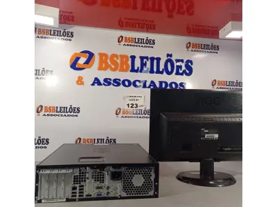 LOTE 123 - 01 CPU HP COMPAQ 6005, PROCESSADOR PHENON X2, 250 GB HD, SEM MEMÓRIA E 01 MONITOR MARCA AOC MODELO E 950S WDA. (NO ESTADO, LEILÃO NÃO TEM GARANTIA E NEM DEVOLUÇÃO, SUJEITO A POSSÍVEIS AVARIAS VISÍVEIS/OCULTAS E/OU AUSÊNCIA DE COMPONENTES).