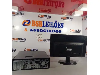 LOTE 129 - 01 CPU HP COMPAQ 6005, PROCESSADOR PHENON X2, 250 GB HD, SEM MEMÓRIA E 01 MONITOR MARCA AOC MODELO E 950S WDA. (NO ESTADO, LEILÃO NÃO TEM GARANTIA E NEM DEVOLUÇÃO, SUJEITO A POSSÍVEIS AVARIAS VISÍVEIS/OCULTAS E/OU AUSÊNCIA DE COMPONENTES).