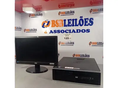 LOTE 125 - 01 CPU HP COMPAQ 6005, PROCESSADOR PHENON X2, 250 GB HD, SEM MEMÓRIA E 01 MONITOR MARCA AOC MODELO E 950S WDA. (NO ESTADO, LEILÃO NÃO TEM GARANTIA E NEM DEVOLUÇÃO, SUJEITO A POSSÍVEIS AVARIAS VISÍVEIS/OCULTAS E/OU AUSÊNCIA DE COMPONENTES).