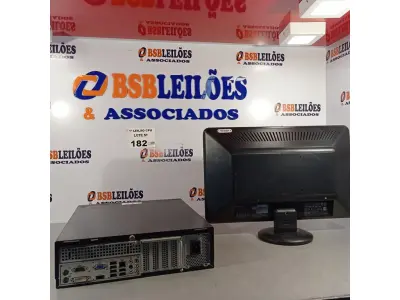 LOTE 182 - 01 CPU ITAUTEC INFOWAY SM 3330, PROCESSADOR PHENON X2, HD 500GB, MEMÓRIA 2GB DDR3 E 01 MONITOR COMPAQ MODELO WJ 674 A. (NO ESTADO, LEILÃO NÃO TEM GARANTIA E NEM DEVOLUÇÃO, SUJEITO A POSSÍVEIS AVARIAS VISÍVEIS/OCULTAS E/OU AUSÊNCIA DE COMPONENTES).
