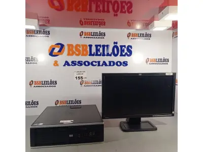 LOTE 155 - 01 CPU HP COMPAQ 6005, PROCESSADOR PHENON X2, MEMÓRIA 2GB, HD 160 GB E 01 MONITOR HP MODELO LE 1851W. (NO ESTADO, LEILÃO NÃO TEM GARANTIA E NEM DEVOLUÇÃO, SUJEITO A POSSÍVEIS AVARIAS VISÍVEIS/OCULTAS E/OU AUSÊNCIA DE COMPONENTES).