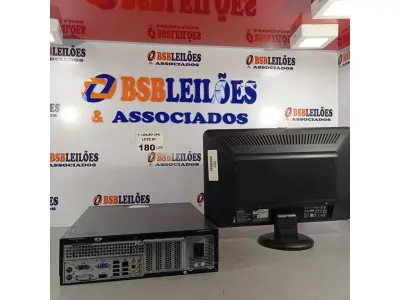 LOTE 180 - 01 CPU ITAUTEC INFOWAY SM 3330, PROCESSADOR PHENON X2, HD 500GB, MEMÓRIA 2GB DDR3 E 01 MONITOR COMPAQ MODELO WJ 674 A. (NO ESTADO, LEILÃO NÃO TEM GARANTIA E NEM DEVOLUÇÃO, SUJEITO A POSSÍVEIS AVARIAS VISÍVEIS/OCULTAS E/OU AUSÊNCIA DE COMPONENTES).