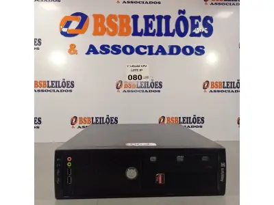 LOTE 080 - 01 CPU ITAUTEC INFOWAY SM 3330, PROCESSADOR PHENON X2, HD 500GB, MEMÓRIA 2GB DDR3. (NO ESTADO, LEILÃO NÃO TEM GARANTIA E NEM DEVOLUÇÃO, SUJEITO A POSSÍVEIS AVARIAS VISÍVEIS/OCULTAS E/OU AUSÊNCIA DE COMPONENTES).