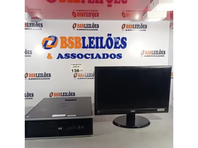 LOTE 136 - 01 CPU HP COMPAQ 6005, PROCESSADOR PHENON X2, 250 GB HD, SEM MEMÓRIA E 01 MONITOR MARCA AOC MODELO E 950S WDA. (NO ESTADO, LEILÃO NÃO TEM GARANTIA E NEM DEVOLUÇÃO, SUJEITO A POSSÍVEIS AVARIAS VISÍVEIS/OCULTAS E/OU AUSÊNCIA DE COMPONENTES).