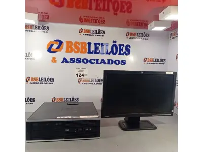 LOTE 124 - 01 CPU HP COMPAQ 6005, PROCESSADOR PHENON X2, 250 GB HD, SEM MEMÓRIA E 01 MONITOR MARCA HP MODELO LE 1851W. (NO ESTADO, LEILÃO NÃO TEM GARANTIA E NEM DEVOLUÇÃO, SUJEITO A POSSÍVEIS AVARIAS VISÍVEIS/OCULTAS E/OU AUSÊNCIA DE COMPONENTES).