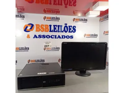 LOTE 207 - 01 CPU HP COMPAQ 6005, PROCESSADOR PHENON X2, HD 250 GB, MEMÓRIA 2GB E 01 MONITOR COMPAQ MODELO WJ 674 A. (NO ESTADO, LEILÃO NÃO TEM GARANTIA E NEM DEVOLUÇÃO, SUJEITO A POSSÍVEIS AVARIAS VISÍVEIS/OCULTAS E/OU AUSÊNCIA DE COMPONENTES).