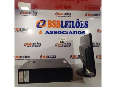 LOTE 123 - 01 CPU HP COMPAQ 6005, PROCESSADOR PHENON X2, 250 GB HD, SEM MEMÓRIA E 01 MONITOR MARCA AOC MODELO E 950S WDA. (NO ESTADO, LEILÃO NÃO TEM GARANTIA E NEM DEVOLUÇÃO, SUJEITO A POSSÍVEIS AVARIAS VISÍVEIS/OCULTAS E/OU AUSÊNCIA DE COMPONENTES).