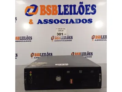 LOTE 301 - 01 CPU ITAUTEC INFOWAY SM 3330, PROCESSADOR PHENON X2, HD 500GB E MEMÓRIA 2GB DDR3. (NO ESTADO, LEILÃO NÃO TEM GARANTIA E NEM DEVOLUÇÃO, SUJEITO A POSSÍVEIS AVARIAS VISÍVEIS/OCULTAS E/OU AUSÊNCIA DE COMPONENTES).