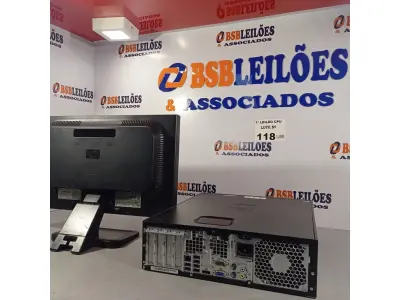 LOTE 118 - 01 CPU HP COMPAQ 6005, PROCESSADOR PHENON X2, 250 GB HD, SEM MEMÓRIA E 01 MONITOR MARCA MODELO LE 1851W. (NO ESTADO, LEILÃO NÃO TEM GARANTIA E NEM DEVOLUÇÃO, SUJEITO A POSSÍVEIS AVARIAS VISÍVEIS/OCULTAS E/OU AUSÊNCIA DE COMPONENTES).