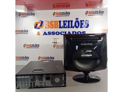 LOTE 166 - 01 CPU HP COMPAQ 6005, PROCESSADOR PHENON X2, HD 250GB, MEMORIA 2GB E 01 MONITOR SAMSUNG MODELO 732N PLUS. (NO ESTADO, LEILÃO NÃO TEM GARANTIA E NEM DEVOLUÇÃO, SUJEITO A POSSÍVEIS AVARIAS VISÍVEIS/OCULTAS E/OU AUSÊNCIA DE COMPONENTES).