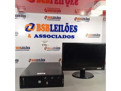 LOTE 173 - 01 CPU ITAUTEC INFOWAY SM 3330, PROCESSADOR PHENON X2, HD 500GB, MEMÓRIA 2GB DDR3 E 01 MONITOR AOC MODELO E 950S WDA. (NO ESTADO, LEILÃO NÃO TEM GARANTIA E NEM DEVOLUÇÃO, SUJEITO A POSSÍVEIS AVARIAS VISÍVEIS/OCULTAS E/OU AUSÊNCIA DE COMPONENTES).