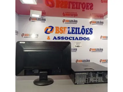 LOTE 149 - 01 CPU HP COMPAQ 6005, PROCESSADOR PHENON X2, MEMÓRIA 2GB, HD 250 GB E 01 MONITOR COMPAQ MODELO WJ 674 A. (NO ESTADO, LEILÃO NÃO TEM GARANTIA E NEM DEVOLUÇÃO, SUJEITO A POSSÍVEIS AVARIAS VISÍVEIS/OCULTAS E/OU AUSÊNCIA DE COMPONENTES).