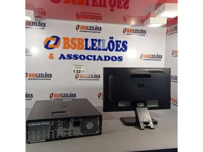 LOTE 132 - 01 CPU HP COMPAQ 6005, PROCESSADOR PHENON X2, 250 GB HD, SEM MEMÓRIA E 01 MONITOR MARCA HP MODELO LE 1851W. (NO ESTADO, LEILÃO NÃO TEM GARANTIA E NEM DEVOLUÇÃO, SUJEITO A POSSÍVEIS AVARIAS VISÍVEIS/OCULTAS E/OU AUSÊNCIA DE COMPONENTES).