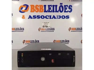 LOTE 079 - 01 CPU ITAUTEC INFOWAY SM 3330, PROCESSADOR PHENON X2, HD 500GB, MEMÓRIA 2GB DDR3. (NO ESTADO, LEILÃO NÃO TEM GARANTIA E NEM DEVOLUÇÃO, SUJEITO A POSSÍVEIS AVARIAS VISÍVEIS/OCULTAS E/OU AUSÊNCIA DE COMPONENTES).