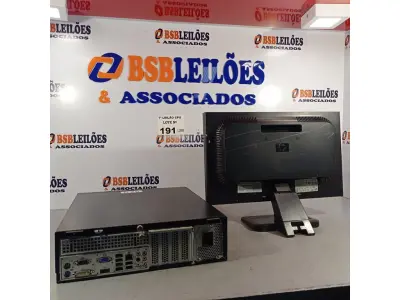 LOTE 191 - 01 CPU ITAUTEC INFOWAY SM 3330, PROCESSADOR PHENON X2, HD 500GB, MEMÓRIA 2GB DDR3 E 01 MONITOR HP MODELO LE 1851W. (NO ESTADO, LEILÃO NÃO TEM GARANTIA E NEM DEVOLUÇÃO, SUJEITO A POSSÍVEIS AVARIAS VISÍVEIS/OCULTAS E/OU AUSÊNCIA DE COMPONENTES).