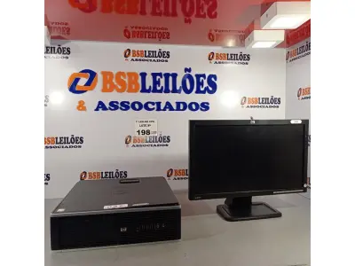 LOTE 198 - 01 CPU HP COMPAQ 6005, PROCESSADOR PHENON X2, HD 250, MEMÓRIA 2GB E 01 MONITOR HP MODELO LE 1851W. (NO ESTADO, LEILÃO NÃO TEM GARANTIA E NEM DEVOLUÇÃO, SUJEITO A POSSÍVEIS AVARIAS VISÍVEIS/OCULTAS E/OU AUSÊNCIA DE COMPONENTES).