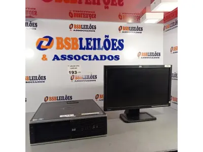 LOTE 193 - 01 CPU HP COMPAQ 6005, PROCESSADOR PHENON X2, HD 1TB, MEMÓRIA 2GB E 01 MONITOR HP MODELO LE 1851W. (NO ESTADO, LEILÃO NÃO TEM GARANTIA E NEM DEVOLUÇÃO, SUJEITO A POSSÍVEIS AVARIAS VISÍVEIS/OCULTAS E/OU AUSÊNCIA DE COMPONENTES).