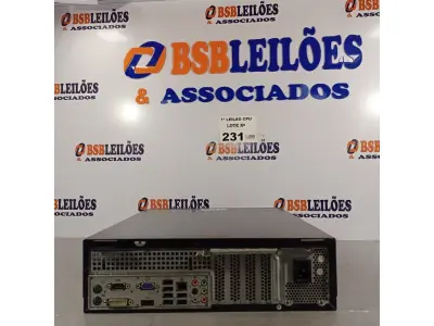 LOTE 231 - 01 CPU ITAUTEC INFOWAY SM 3330, PROCESSADOR PHENON X2, HD 500GB E MEMÓRIA 2GB DDR3. (NO ESTADO, LEILÃO NÃO TEM GARANTIA E NEM DEVOLUÇÃO, SUJEITO A POSSÍVEIS AVARIAS VISÍVEIS/OCULTAS E/OU AUSÊNCIA DE COMPONENTES).