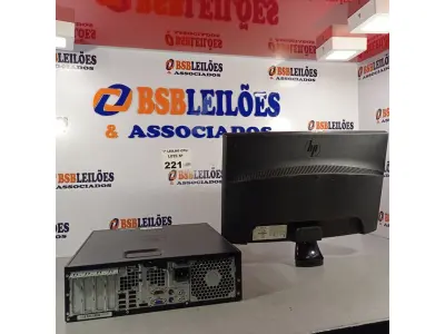 LOTE 221 - 01 CPU HP COMPAQ 6005, PROCESSADOR PHENON X2, HD 250 E MEMORIA 2GB E 01 MONITOR HP MODELO W 2043S SEM A BASE. (NO ESTADO, LEILÃO NÃO TEM GARANTIA E NEM DEVOLUÇÃO, SUJEITO A POSSÍVEIS AVARIAS VISÍVEIS/OCULTAS E/OU AUSÊNCIA DE COMPONENTES).