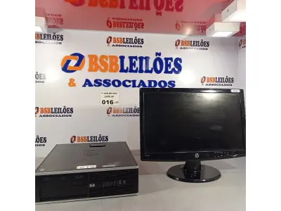 LOTE 016 - 01 CPU COMPAQ 6005, PROCESSADOR PHENON X2, HD 250, MEMORIA 2GB E 01 MONITOR HP MODELO W2043S-PF.  (NO ESTADO, LEILÃO NÃO TEM GARANTIA E NEM DEVOLUÇÃO, SUJEITO A POSSÍVEIS AVARIAS VISÍVEIS/OCULTAS E/OU AUSÊNCIA DE COMPONENTES).