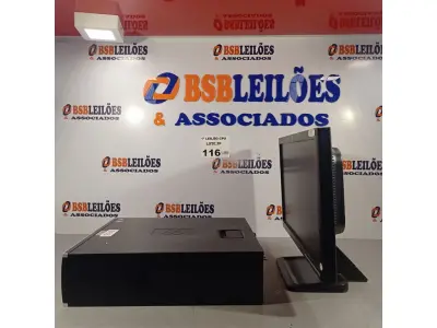 LOTE 116 - 01 CPU HP COMPAQ 6005 SEM MEMÓRIA, HD 80 E MONITOR HP MODELO LE 1851W. (NO ESTADO, LEILÃO NÃO TEM GARANTIA E NEM DEVOLUÇÃO, SUJEITO A POSSÍVEIS AVARIAS VISÍVEIS/OCULTAS E/OU AUSÊNCIA DE COMPONENTES).