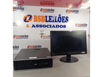 LOTE 129 - 01 CPU HP COMPAQ 6005, PROCESSADOR PHENON X2, 250 GB HD, SEM MEMÓRIA E 01 MONITOR MARCA AOC MODELO E 950S WDA. (NO ESTADO, LEILÃO NÃO TEM GARANTIA E NEM DEVOLUÇÃO, SUJEITO A POSSÍVEIS AVARIAS VISÍVEIS/OCULTAS E/OU AUSÊNCIA DE COMPONENTES).