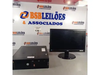 LOTE 139 - 01 CPU ITAUTEC INFOWAY SM 3330, PROCESSADOR PHENON X2, HD 500GB, MEMÓRIA 2GB DDR3 E 01 MONITOR MARCA AOC MODELO E 950S WDA.  (NO ESTADO, LEILÃO NÃO TEM GARANTIA E NEM DEVOLUÇÃO, SUJEITO A POSSÍVEIS AVARIAS VISÍVEIS/OCULTAS E/OU AUSÊNCIA DE COMPONENTES).