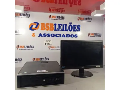 LOTE 113 - 01 CPU COMPAQ 6005, PROCESSADOR PHENON X2, 1TB HD, SEM MEMÓRIA E 01 MONITOR MARCA AOC MODELO E950S WDA.  (NO ESTADO, LEILÃO NÃO TEM GARANTIA E NEM DEVOLUÇÃO, SUJEITO A POSSÍVEIS AVARIAS VISÍVEIS/OCULTAS E/OU AUSÊNCIA DE COMPONENTES).