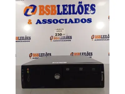 LOTE 230 - 01 CPU ITAUTEC INFOWAY SM 3330, PROCESSADOR PHENON X2, HD 500GB E MEMÓRIA 2GB DDR3. (NO ESTADO, LEILÃO NÃO TEM GARANTIA E NEM DEVOLUÇÃO, SUJEITO A POSSÍVEIS AVARIAS VISÍVEIS/OCULTAS E/OU AUSÊNCIA DE COMPONENTES).