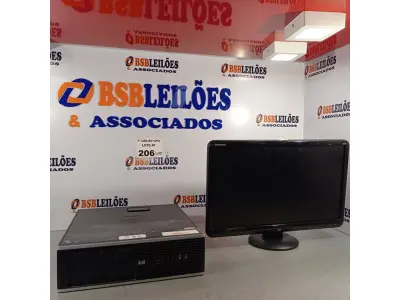 LOTE 206 - 01 CPU HP COMPAQ 6005, PROCESSADOR PHENON X2, HD 250 GB, MEMÓRIA 2GB E 01 MONITOR COMPAQ MODELO WJ 674 A. (NO ESTADO, LEILÃO NÃO TEM GARANTIA E NEM DEVOLUÇÃO, SUJEITO A POSSÍVEIS AVARIAS VISÍVEIS/OCULTAS E/OU AUSÊNCIA DE COMPONENTES).