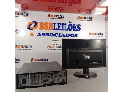 LOTE 177 - 01 CPU ITAUTEC INFOWAY SM 3330, PROCESSADOR PHENON X2, HD 500GB, MEMÓRIA 2GB DDR3 E 01 MONITOR AOC MODELO E 950S WDA. (NO ESTADO, LEILÃO NÃO TEM GARANTIA E NEM DEVOLUÇÃO, SUJEITO A POSSÍVEIS AVARIAS VISÍVEIS/OCULTAS E/OU AUSÊNCIA DE COMPONENTES).