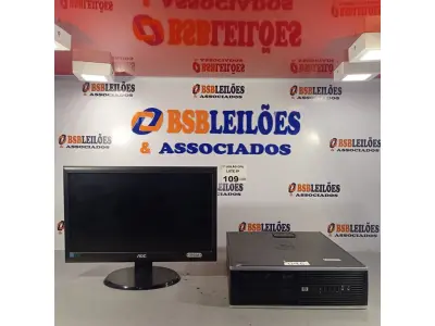 LOTE 109 - 01 CPU HP COMPAQ 6005, PROCESSADOR PHENON X2, 250 GB HD, SEM MEMÓRIA E 01 MONITOR MARCA AOC MODELO E950S WDA. (NO ESTADO, LEILÃO NÃO TEM GARANTIA E NEM DEVOLUÇÃO, SUJEITO A POSSÍVEIS AVARIAS VISÍVEIS/OCULTAS E/OU AUSÊNCIA DE COMPONENTES).