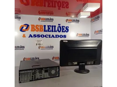LOTE 219 - 01 CPU HP COMPAQ 6005, PROCESSADOR PHENON X2, HD 250 E MEMORIA 2GB E 01 MONITOR COMPAQ MODELO WJ 674 A. (NO ESTADO, LEILÃO NÃO TEM GARANTIA E NEM DEVOLUÇÃO, SUJEITO A POSSÍVEIS AVARIAS VISÍVEIS/OCULTAS E/OU AUSÊNCIA DE COMPONENTES).
