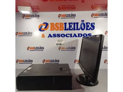 LOTE 016 - 01 CPU COMPAQ 6005, PROCESSADOR PHENON X2, HD 250, MEMORIA 2GB E 01 MONITOR HP MODELO W2043S-PF.  (NO ESTADO, LEILÃO NÃO TEM GARANTIA E NEM DEVOLUÇÃO, SUJEITO A POSSÍVEIS AVARIAS VISÍVEIS/OCULTAS E/OU AUSÊNCIA DE COMPONENTES).