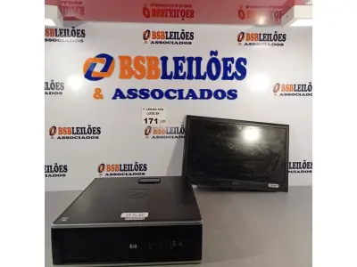 LOTE 171 - 01 CPU HP COMPAQ 6005, PROCESSADOR PHENON X2, HD 250GB, MEMORIA 2GB E 01 MONITOR AOC MODELO E 950S WDA SEM A BASE. (NO ESTADO, LEILÃO NÃO TEM GARANTIA E NEM DEVOLUÇÃO, SUJEITO A POSSÍVEIS AVARIAS VISÍVEIS/OCULTAS E/OU AUSÊNCIA DE COMPONENTES).
