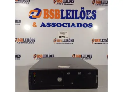 LOTE 075 - 01 CPU ITAUTEC INFOWAY SM 3330, PROCESSADOR PHENON X2, HD 500GB, MEMÓRIA 2GB DDR3. (NO ESTADO, LEILÃO NÃO TEM GARANTIA E NEM DEVOLUÇÃO, SUJEITO A POSSÍVEIS AVARIAS VISÍVEIS/OCULTAS E/OU AUSÊNCIA DE COMPONENTES).