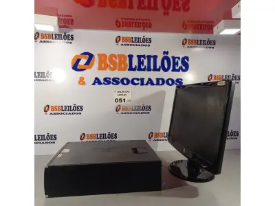 LOTE 051 - 01 CPU HP COMPAQ 6005, PROCESSADOR PHENON X2, HD 250GB, MEMORIA 2GB E 01 MONITOR HP MODELO W2043S-PF. (NO ESTADO, LEILÃO NÃO TEM GARANTIA E NEM DEVOLUÇÃO, SUJEITO A POSSÍVEIS AVARIAS VISÍVEIS/OCULTAS E/OU AUSÊNCIA DE COMPONENTES).
