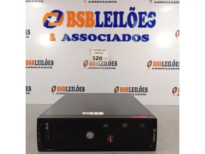 LOTE 320 - 01 CPU ITAUTEC INFOWAY SM 3330, PROCESSADOR PHENON X2, HD 500GB E MEMÓRIA 2GB DDR3. (NO ESTADO, LEILÃO NÃO TEM GARANTIA E NEM DEVOLUÇÃO, SUJEITO A POSSÍVEIS AVARIAS VISÍVEIS/OCULTAS E/OU AUSÊNCIA DE COMPONENTES).