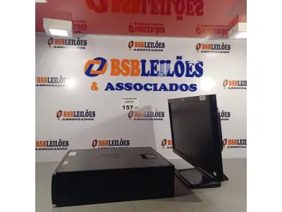 LOTE 157 - 01 CPU HP COMPAQ 6005, PROCESSADOR PHENON X2, HD 250GB, MEMORIA 2GB E 01 MONITOR HP MODELO LE 1851W. (NO ESTADO, LEILÃO NÃO TEM GARANTIA E NEM DEVOLUÇÃO, SUJEITO A POSSÍVEIS AVARIAS VISÍVEIS/OCULTAS E/OU AUSÊNCIA DE COMPONENTES).
