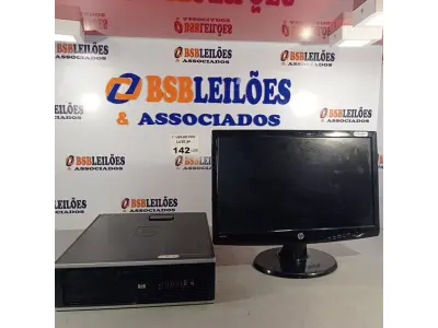 LOTE 142 - 01 CPU HP COMPAQ 6005, PROCESSADOR PHENON X2, SEM MEMÓRIA, HD 250 GB E 01 MONITOR HP MODELO W2043S. (NO ESTADO, LEILÃO NÃO TEM GARANTIA E NEM DEVOLUÇÃO, SUJEITO A POSSÍVEIS AVARIAS VISÍVEIS/OCULTAS E/OU AUSÊNCIA DE COMPONENTES).
