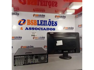 LOTE 200 - 01 CPU HP COMPAQ 6005, PROCESSADOR PHENON X2, HD 250, MEMÓRIA 2GB E 01 MONITOR COMPAQ MODELO WJ 674 A. (NO ESTADO, LEILÃO NÃO TEM GARANTIA E NEM DEVOLUÇÃO, SUJEITO A POSSÍVEIS AVARIAS VISÍVEIS/OCULTAS E/OU AUSÊNCIA DE COMPONENTES).