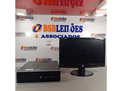 LOTE 147 - 01 CPU HP COMPAQ 6005, PROCESSADOR PHENON X2, MEMÓRIA 2GB, HD 250 GB E 01 MONITOR HP MODELO W2043S. (NO ESTADO, LEILÃO NÃO TEM GARANTIA E NEM DEVOLUÇÃO, SUJEITO A POSSÍVEIS AVARIAS VISÍVEIS/OCULTAS E/OU AUSÊNCIA DE COMPONENTES).