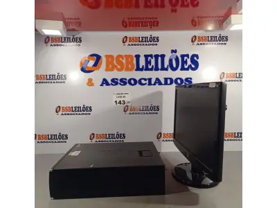 LOTE 143 - 01 CPU HP COMPAQ 6005, PROCESSADOR PHENON X2, MEMÓRIA 2GB, HD 160 GB E 01 MONITOR HP MODELO W2043S. (NO ESTADO, LEILÃO NÃO TEM GARANTIA E NEM DEVOLUÇÃO, SUJEITO A POSSÍVEIS AVARIAS VISÍVEIS/OCULTAS E/OU AUSÊNCIA DE COMPONENTES).