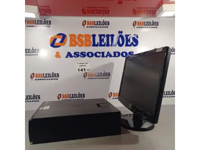 LOTE 141 - 01 CPU HP COMPAQ 6005, PROCESSADOR PHENON X2, SEM MEMÓRIA, HD 250 GB E 01 MONITOR HP MODELO W2043S. (NO ESTADO, LEILÃO NÃO TEM GARANTIA E NEM DEVOLUÇÃO, SUJEITO A POSSÍVEIS AVARIAS VISÍVEIS/OCULTAS E/OU AUSÊNCIA DE COMPONENTES).